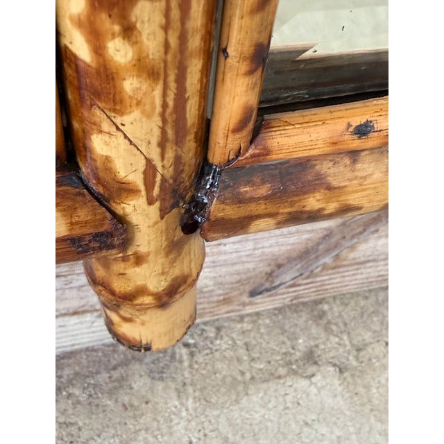 Late 19th Century English Aesthetic Movement Bamboo Étagère Mirror With Japanned Panels and Shelves For Sale - Image 9 of 12