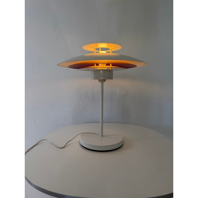 Danish Metal Table Lamp in style of Poul Henningsen, 1980s For Sale - Image 10 of 10