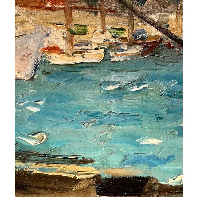 Leo Klein Von Diepold, Workers at the Port, Oil on Canvas, Framed For Sale - Image 8 of 13