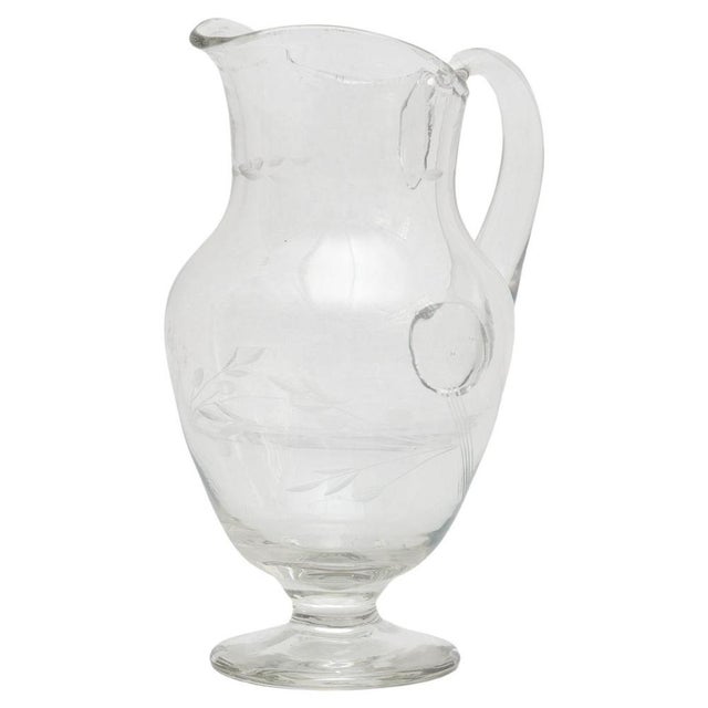 French Blown Glass Water Jug, 1950s For Sale - Image 17 of 17
