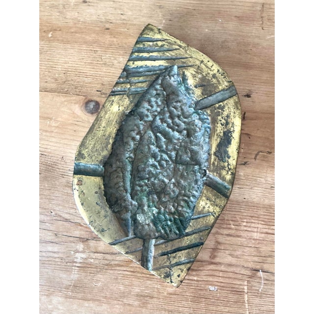 Vintage Brutalist Leaf Ashtray For Sale - Image 9 of 12