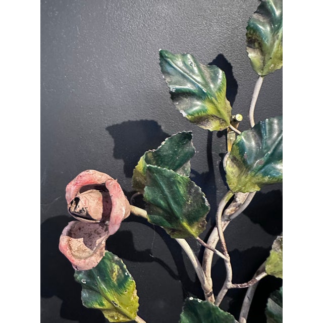 1930s Toleware Candle Sconces For Sale - Image 11 of 12