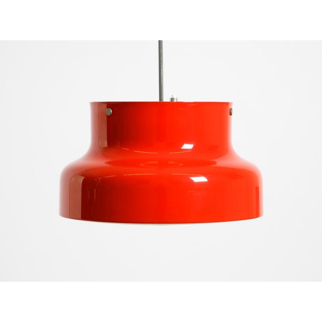 Mid-Century Modern Large Red Bumling Ceiling Lamp by Anders Pehrson for Ateljé Lyktan Ahus, 1960s For Sale - Image 3 of 18