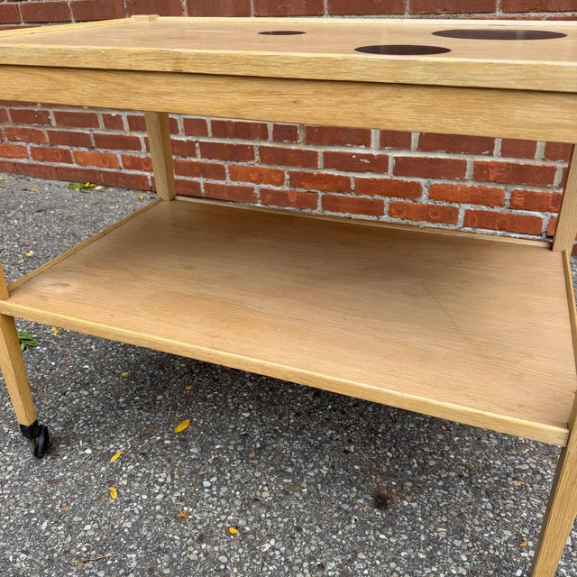 Coffee Mid 20th Century Thams Kvalitet Mahogany Danish Modern Bar Cart For Sale - Image 8 of 11