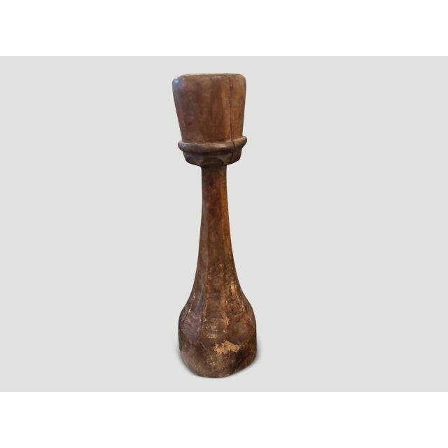 Contemporary Antique Candle Holder For Sale - Image 3 of 5