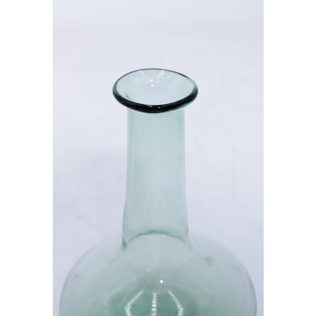 Antique Pair of Hand Blown Glass Bottle Vases For Sale - Image 11 of 13