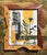 2025 Ruth Arenz Original Folk Chicken Painting in Vintage Frame For Sale - Image 9 of 10
