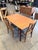 Black Mid-Century Dining Table from Gordon Russell and Danish Teak Chairs from Dyrlund, 1960s, Set of 5 For Sale - Image 8 of 9