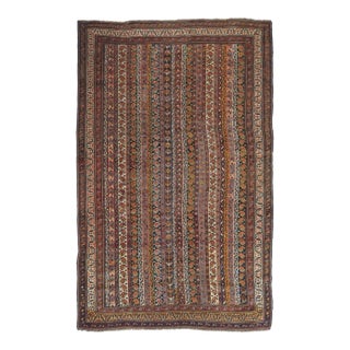 Antique Afshar Rug 4'0'' x 6'2'' For Sale