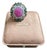 Bochic "Orient" Vintage Natural Ruby & Multi Gem Ring Set In 18K Gold & Silver For Sale