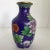 1970s Blue Cloisonné Vases Decorated in Traditional Chinese Wealth Flowers - A Pair For Sale - Image 5 of 13