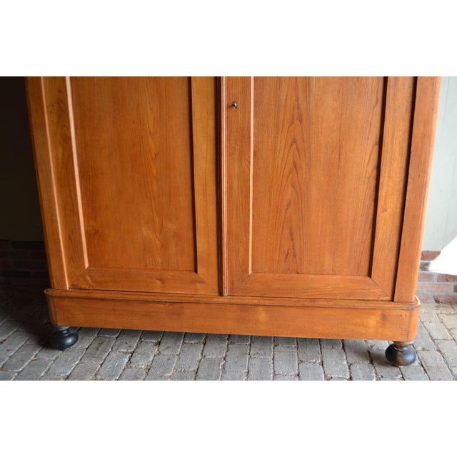 Antique Cherry Wood Cabinet For Sale - Image 4 of 10