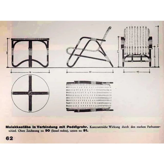 Rattan Lounge Chair by Erich Dieckmann, 1930s For Sale - Image 3 of 13