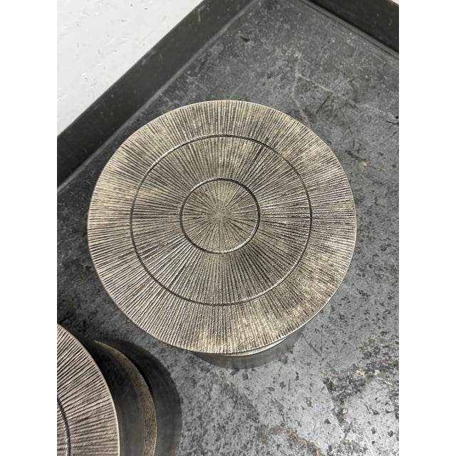 Moe's Home Victor Side Tables/Stools, Pair For Sale In San Francisco - Image 6 of 12