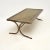French Steel and Leather Coffee Table, 1960s For Sale - Image 4 of 10
