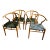 Hans Wegner Mid-Century Wishbone Chairs - Set of 4 For Sale