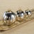 Contemporary Lyam 4" Goldleaf Mirrored Glass Ball Ornaments, Set of 4 For Sale - Image 3 of 3