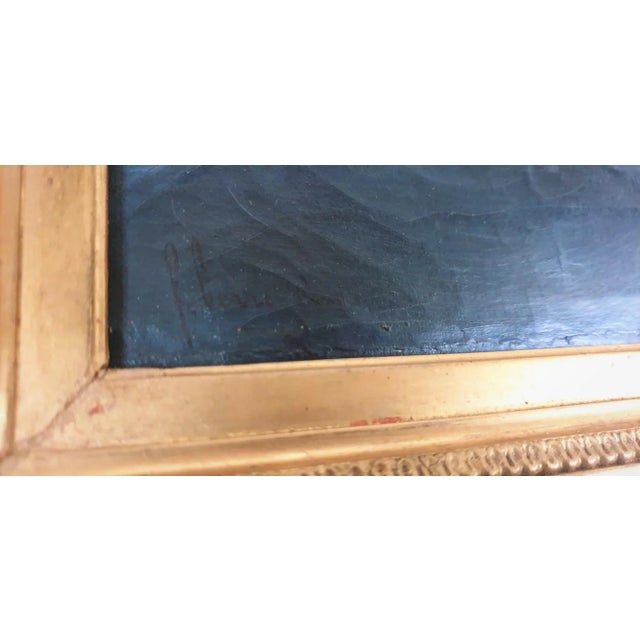 F Berré, HST Navire devant Constantinople, 19th Century, Oil on Canvas, Framed For Sale - Image 16 of 17