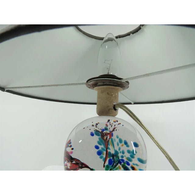 Glass Swedish FM Table Lamp in Art Glass, 1960s For Sale - Image 7 of 11