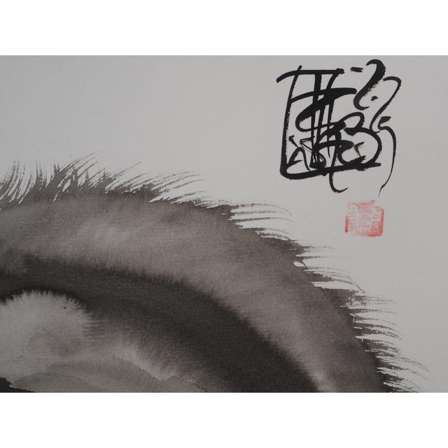 Laszlo Tibay, Petite boule de chat, Ink & Wash Drawing For Sale - Image 5 of 6