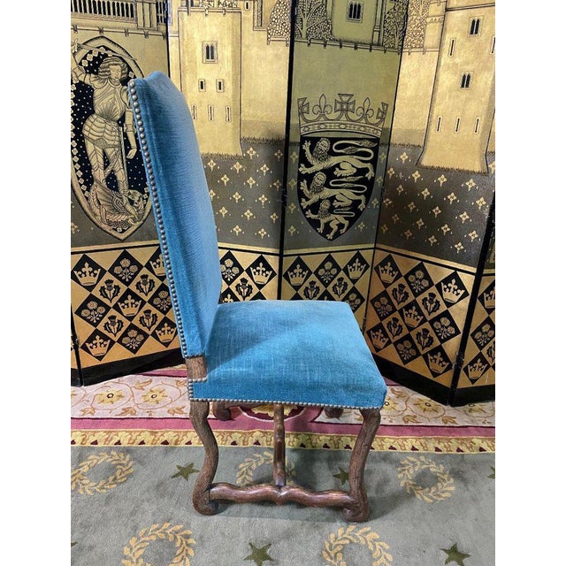 Louis XIII Chairs in the style of sheep Bone, Set of 6 For Sale - Image 9 of 10
