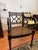 Baker Historic Charleston Decorated Ebonized Wood and Cane Arm Chair For Sale - Image 9 of 9