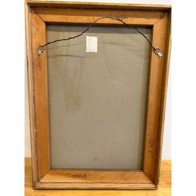 1970s 1970s Oil Painting by Benjamin Levy For Sale - Image 5 of 6