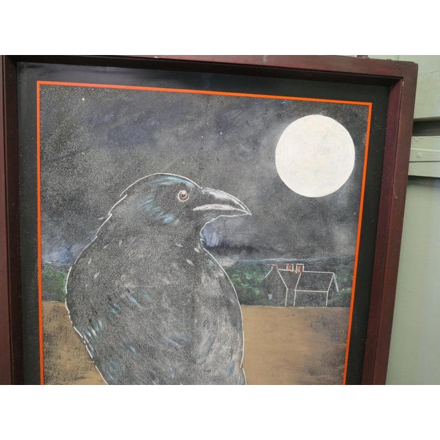 1930s Wooden and Iron Framed The Raven Pub Sign, 1930s For Sale - Image 5 of 8