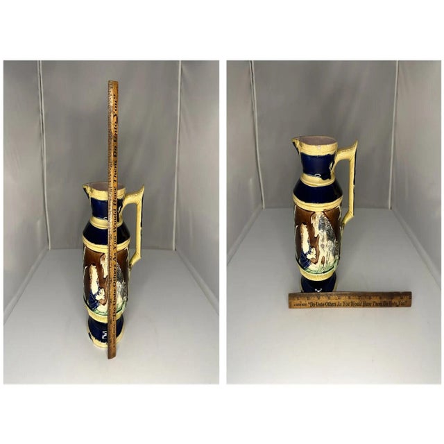 19th Century Thomas Forester Majolica Pitcher: "Say Please" Child & Dog, c. 1865-1880 For Sale - Image 10 of 10