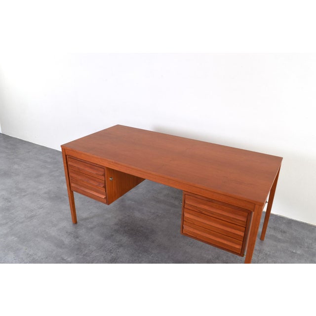 Mid-Century Teak Executive Desk by Torbjørn Afdal for Bruksbo, 1960s For Sale - Image 16 of 18