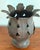Vintage Hollywood Regency Style Metal Leaf Cachepot Planter/Pillar Candle Holder For Sale - Image 9 of 10