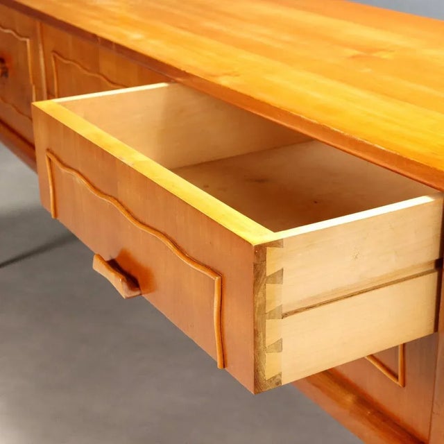 Vintage Chest of Drawers in Cherrywood Veneer, 1950s For Sale - Image 5 of 11