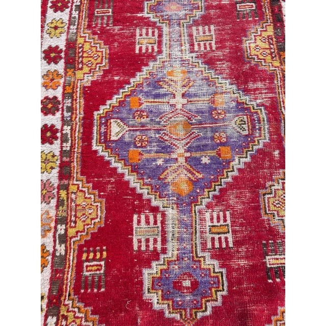 Pretty early 20th century Turkish rug entirely hand knotted with wool velvet on cotton foundation. Introducing our...