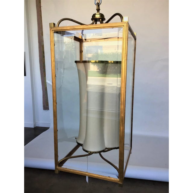 1990s Gold Gilded Finished Iron Lantern For Sale - Image 13 of 13