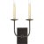 Modern Chapman & Myers for Visual Comfort Signature TT Double Sconce in Bronze For Sale - Image 3 of 4