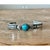 This vintage sterling silver cuff bracelet showcases traditional Southwestern silversmithing techniques, its substantial...