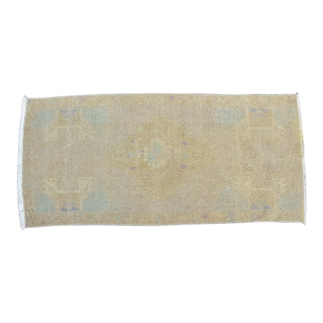 1960s Turkish Handmade Floor Rug For Sale