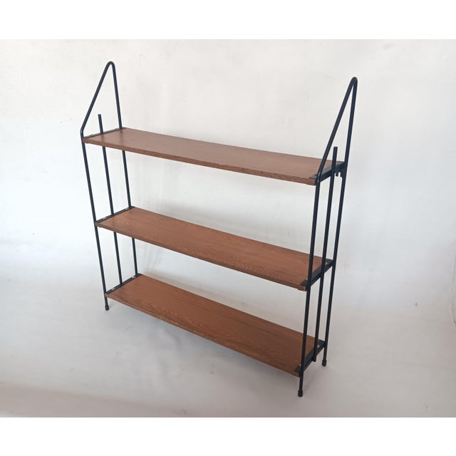 Black Mid-Century Wall Shelf, 1960s For Sale - Image 8 of 8