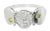 14K White Gold Yellow Diamond Ring. This beautiful piece features 2 brilliant round yellow diamonds, complemented by 18...