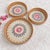This set of three nested trays is hand-woven by Vietnamese craftsmen. The basket is woven with natural rattan and the...
