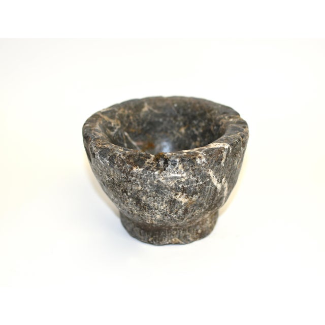 Gray 18th Century Granite Stone Bowl For Sale - Image 8 of 11