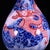 Chinese Blue & White Underglaze Red Dragon Pear-Shaped Vase - 14" Tall For Sale - Image 9 of 9
