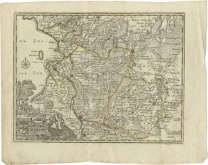 Antique Map of the Province of Overijssel by Keizer & De Lat, 1788
