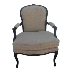 Late 20th Century Custom Upholstered Louis XV Style Armchair