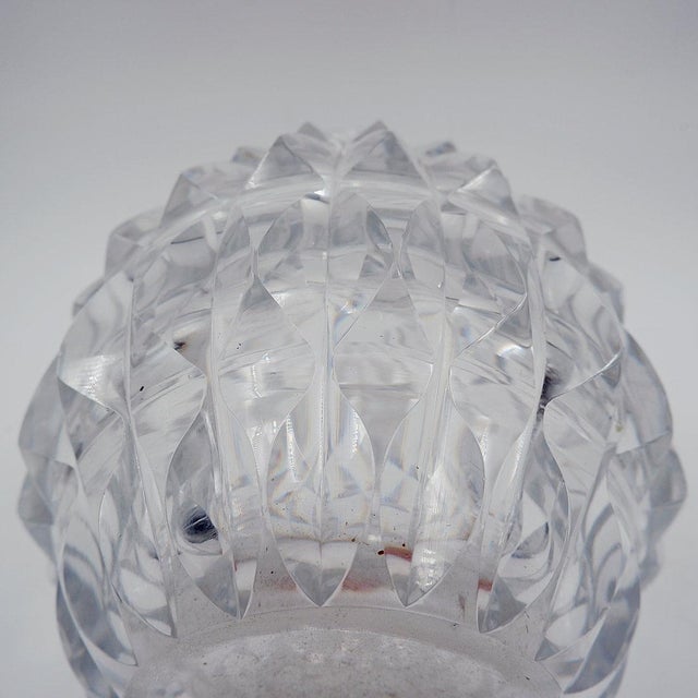 Clear Crystal Vase from Val Saint Lambert, 1960 For Sale - Image 9 of 13