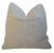 2020s Neutral Creamy Velvety-Chenille Feather/Down Pillow For Sale - Image 5 of 7