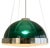 Chandelier in Green Acrylic Glass Pendant Lamp, 1960s For Sale