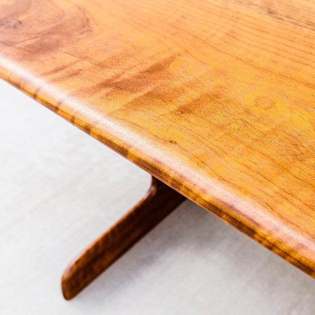 Mid Century Shedua Wood Dining Table Attributed to Gerald McCabe For Sale - Image 15 of 18