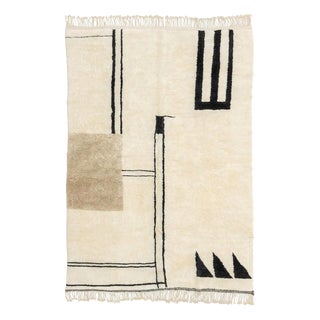 Hand-Knotted Wool Rug by Azele Studio For Sale