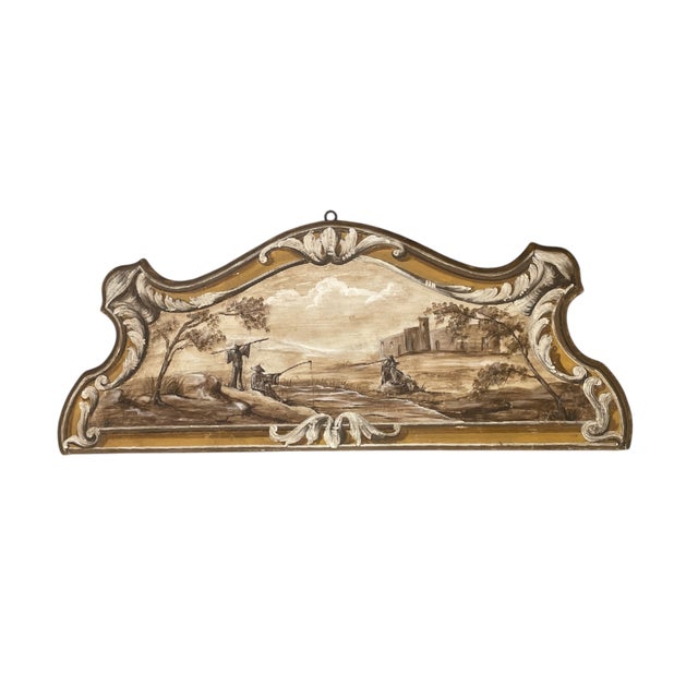 Neo-Classical Italian Painted Headboard, 1800s For Sale - Image 3 of 3
